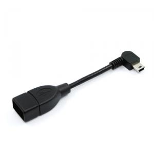 USB Mini 5pin left angle to USB A/F cable