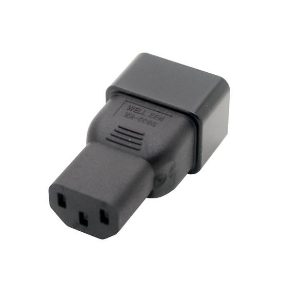 IEC 320 C13 to IEC 320 C20 adapter, C20 to C13 adapter