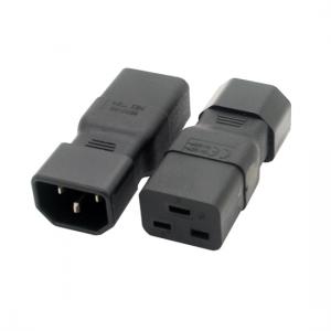 IEC 320 C14 to C19 power adapter, C19 to C14 power adapter for PDU cord