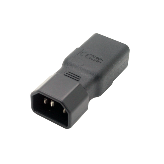 IEC 320 C14 to C19 power adapter, C19 to C14 power adapter for PDU cord