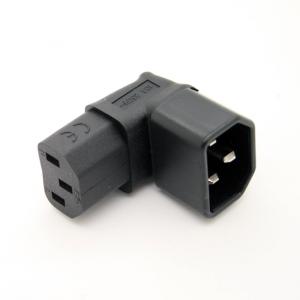 Right Angled IEC Adapter, Up Angled IEC 320 C14 to C13 Adapter