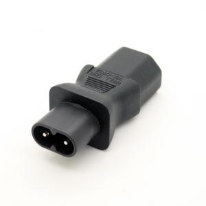 IEC 320 C13 to C8 adapter, IEC female to 2pin male adapter