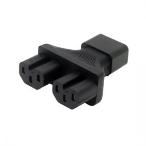 Welleen WA-0126 IEC 320 C14 to 2x C15 Y splitter Power adapter