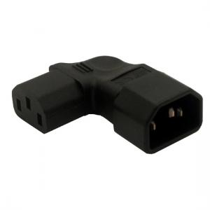 IEC 320 C14 to C13 Vertival Left angle AC Power Adapter  
