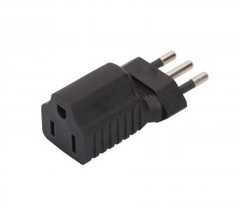 Italy to USA AC adapter, Italy 3Pin Male to USA 3Pole female AC adapter