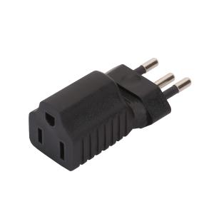 Brazil 3Pin Male to USA 3Pole Female AC Adapter