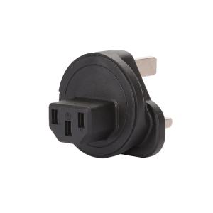 Welleen WA-0183 UK 3 Pole male to IEC 320 C13 Female AC Power adapter