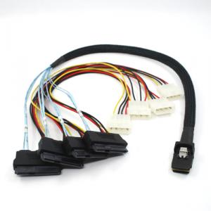 Mini SAS 36 (SFF-8087) to 4x SAS 29 cable with power 0.5M
