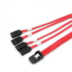 Mini SAS 36 to 4SATA cable , SFF-8087 to 4 SATA cable 0.5M