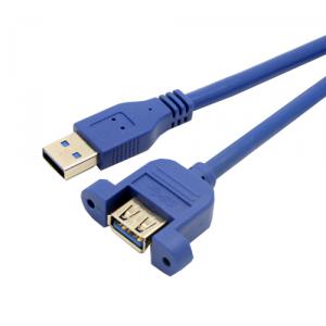 USB 3.0 extension cable with screw/braket. 0.5M