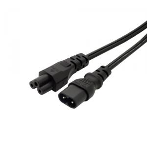 IEC 320 C5 to C8 adapter, IEC C8 to C5 adapter short cable