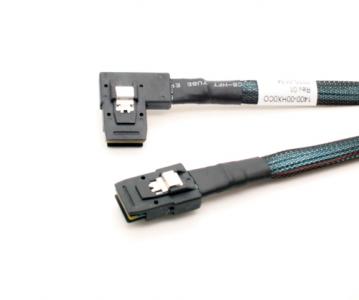 SFF-8087 Mini SAS 4i 36P to 36 Pin Left Angled Data Cable 70cm