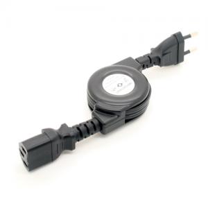 retractable Power cord, Europe 2Pin to C13 1.2M