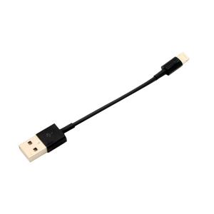 10CM USB to iphone 5 short cable black
