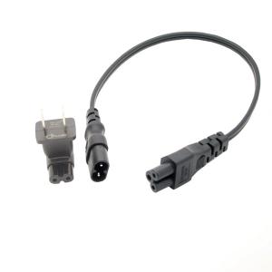 2 in 1 US China short adapter cable for IEC C5 & C7