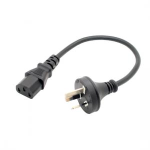 SAA Australia Plug to IEC 320 C13 female adapter cable 1ft