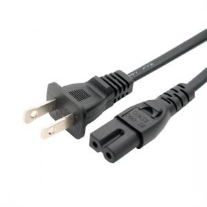 US 2 pin male to IEC C7 Polarity power cord 6ft