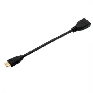 1.4V HDMI Type C Mini HDMI Male to HDMI A female adapter cable 12cm