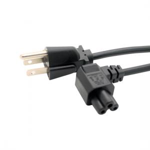 US Nema 5-15P to IEC 320 C5 angled power cord 3ft