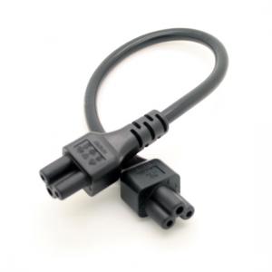 IEC 320 C5 to C5 Power cord, Micky Female to Female cable 25CM