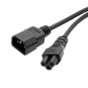 IEC 320 C14 male to IEC 320 C5 power cable 0.6m