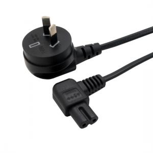 SAA australia 3pin to IEC 320 C7 right angle power cord for LCD TV mount
