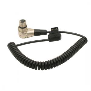 PU Coiled D-Tap male to XLR 4Pin female cable