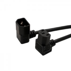 IEC 320 C14 Down angle to C13 Down angled Power cord 1.5M